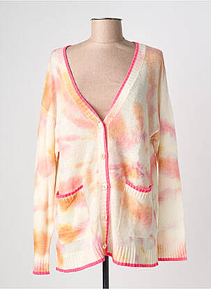 Gilet manches longues fermeture boutonnée sur le devant beige BRODIE femme