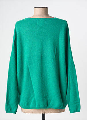 Pull col v manches longues vert LES TRICOTS DE LÉA femme