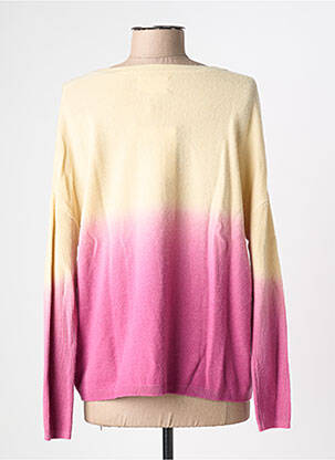 Pull finition bords-côtes manches longues violet LES TRICOTS DE LÉA femme