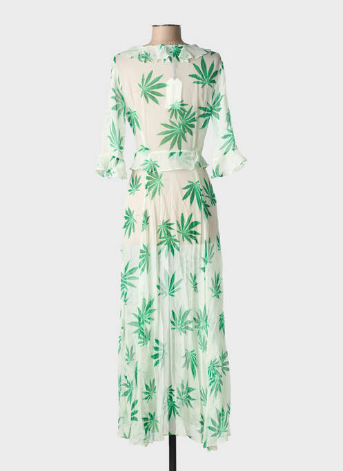 Veste kimono col v vert LEONE femme