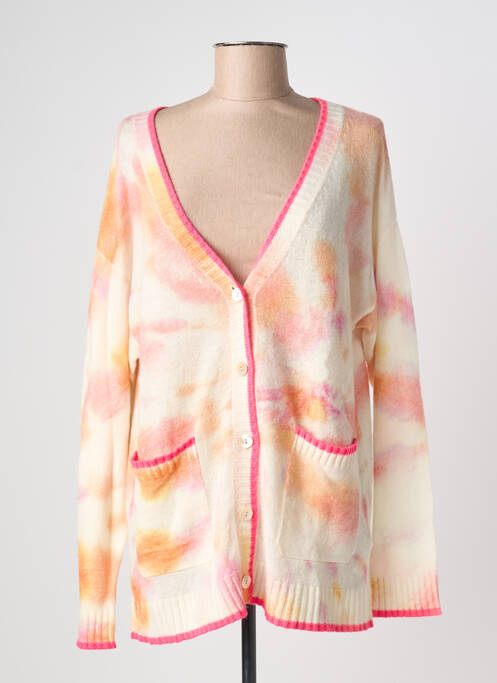 Gilet manches longues fermeture boutonnée sur le devant beige BRODIE femme