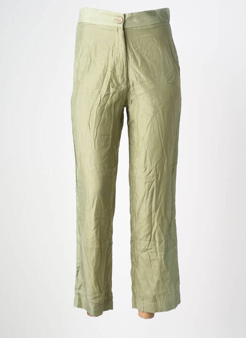 Pantalon droit vert MAISON HOTEL femme