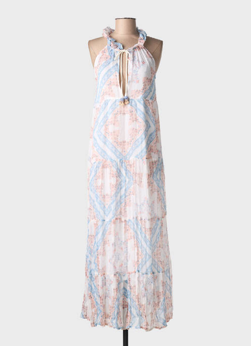 Robe longue bleu LEONIE femme