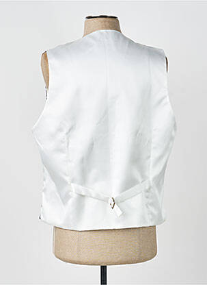 Gilet sans manche effet matière satinée bleu GREGE CREATION homme