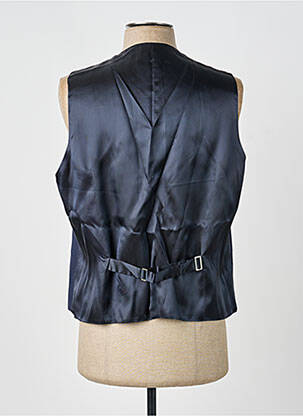 Gilet sans manche effet matière satinée bleu SCABAL homme