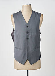 Gilet sans manche effet matière satinée marron SCABAL homme