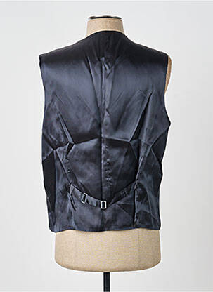 Gilet sans manche effet matière satinée bleu SCABAL homme