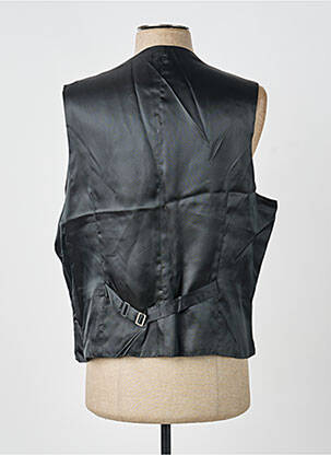 Gilet sans manche effet matière satinée noir SCABAL homme