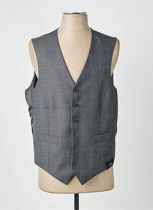 Gilet sans manche effet matière satinée gris SCABAL homme
