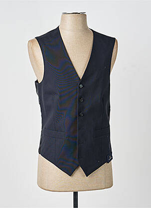 Gilet sans manche effet matière satinée noir SCABAL homme