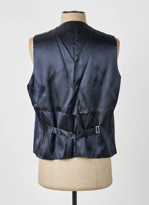 Gilet sans manche effet matière satinée bleu SCABAL homme