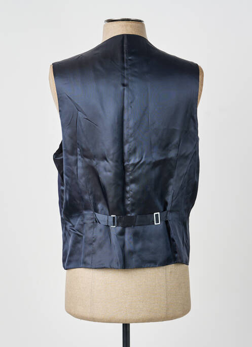 Gilet sans manche effet matière satinée bleu SCABAL homme