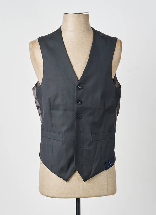 Gilet sans manche effet matière satinée gris SCABAL homme