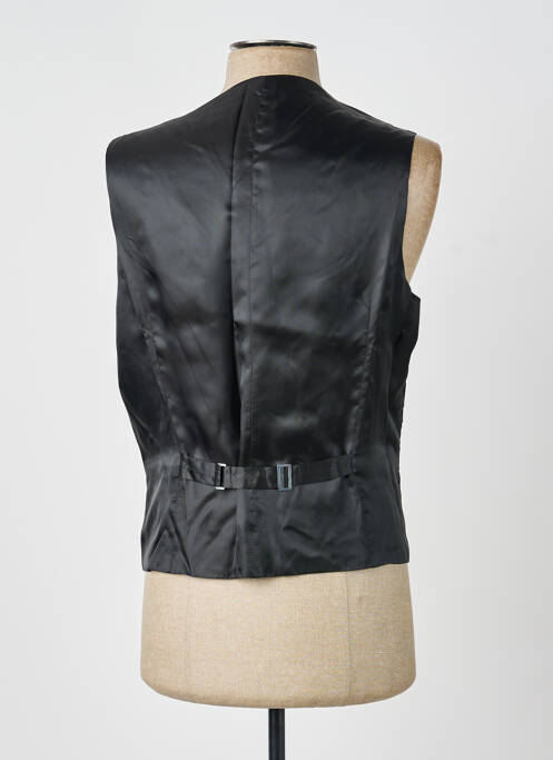 Gilet sans manche effet matière satinée noir SCABAL homme