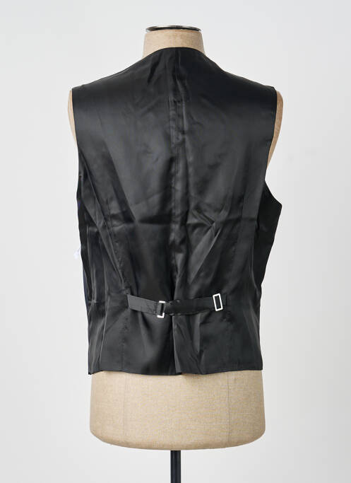 Gilet sans manche effet matière satinée noir SCABAL homme