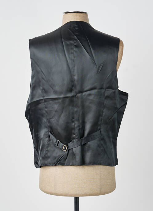 Gilet sans manche effet matière satinée noir SCABAL homme