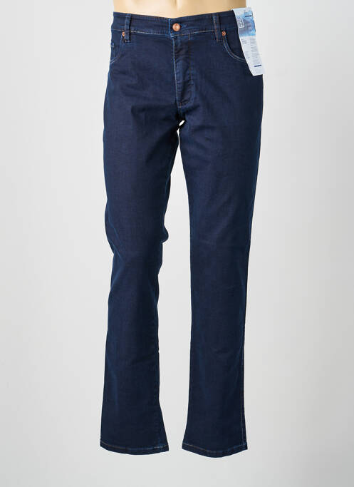 Jeans coupe droite stretch taille normale bleu MEYER homme