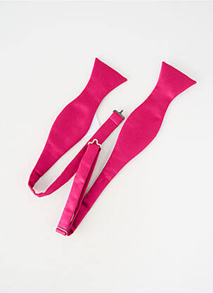 Noeud papillon tissage satiné rose GRÈGE homme