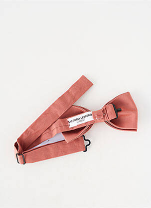 Noeud papillon tissage popeline rose VICTORIA LEBRERO homme