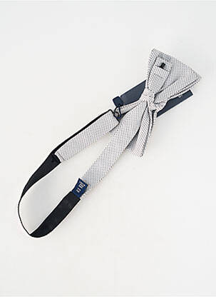 Noeud papillon effet matière satinée gris SCABAL homme