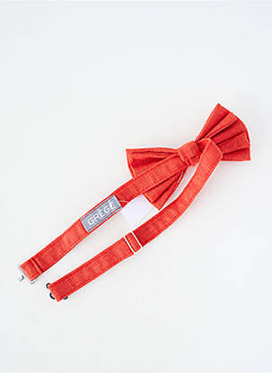 Noeud papillon tissage popeline rouge GRÈGE homme