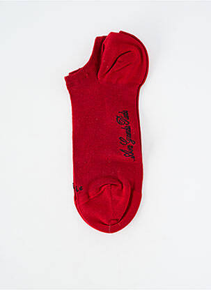 Chaussettes stretch rouge BERTHE AUX GRANDS PIEDS unisexe