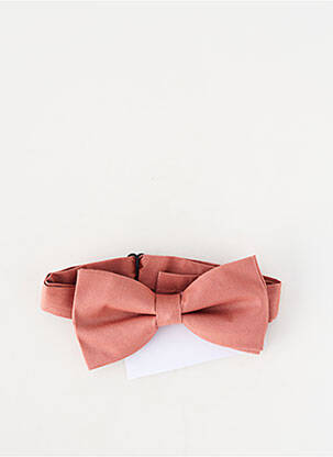 Noeud papillon tissage popeline rose VICTORIA LEBRERO homme