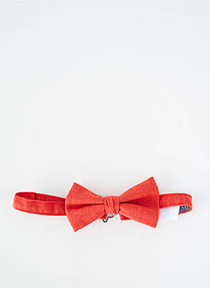 Noeud papillon tissage popeline rouge GRÈGE homme