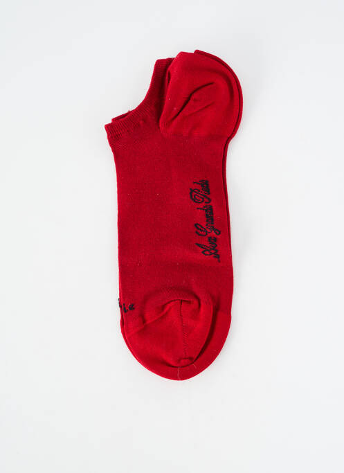 Chaussettes stretch rouge BERTHE AUX GRANDS PIEDS unisexe