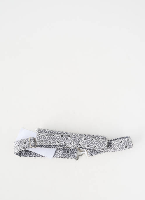 Noeud papillon maintien élastique gris GRÈGE homme