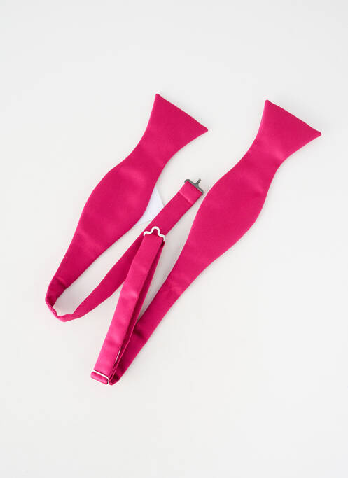 Noeud papillon tissage satiné rose GRÈGE homme