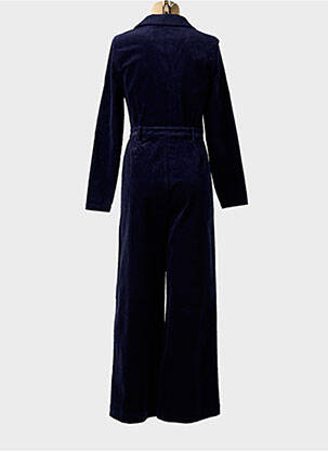 Combi-pantalon fermeture boutonnée sur le devant manches longues bleu SURKANA femme