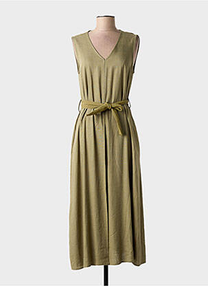 Robe longue sans manche sans manche vert TINTA femme