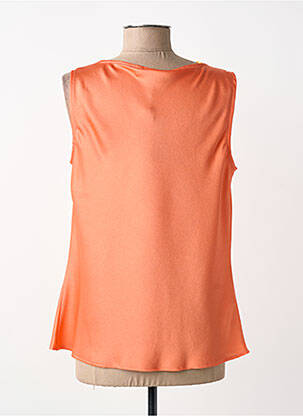 Top coupe cintrée sans manche orange BARILOCHE femme