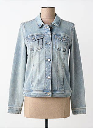 Veste casual col chemisier bleu C'EST BEAU LA VIE femme