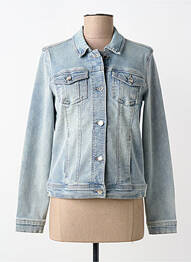 Veste casual col chemisier bleu C'EST BEAU LA VIE femme
