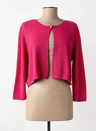 Boléro col rond rose I.ODENA femme