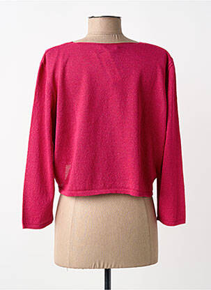 Boléro col rond rose I.ODENA femme