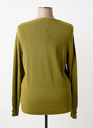 Pull coupe droite manches longues vert AGATHE & LOUISE femme
