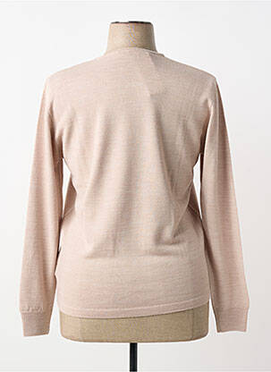 Pull coupe cintrée manches longues beige GEVANA femme