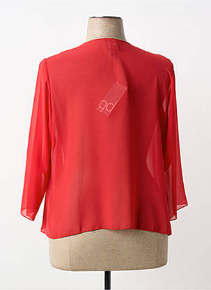 Veste casual coupe cintrée rouge GUY DUBOUIS femme