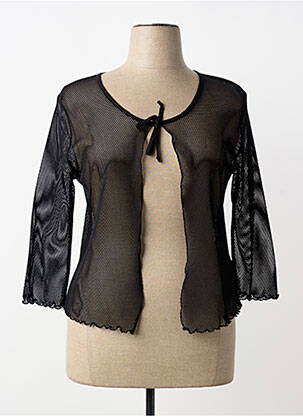 Veste casual col rond noir TELMAIL femme