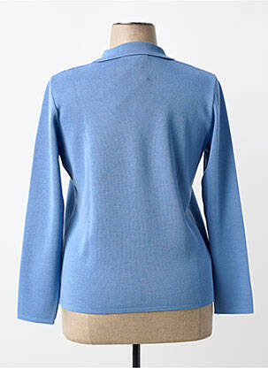 Pull coupe cintrée manches longues bleu TELMAIL femme