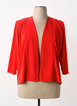 Veste casual coupe cintrée rouge GEVANA femme