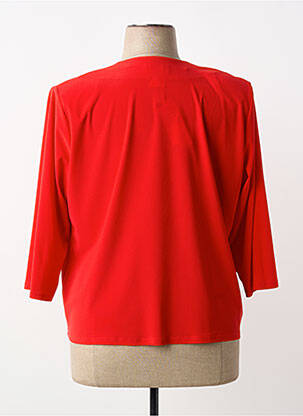 Veste casual coupe cintrée rouge GEVANA femme