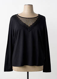 T-shirt manches longues manches longues noir JULIE GUERLANDE femme