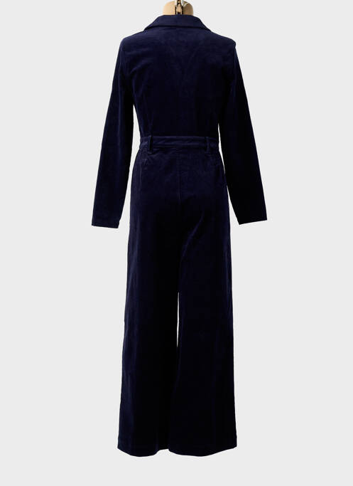 Combi-pantalon fermeture boutonnée sur le devant manches longues bleu SURKANA femme