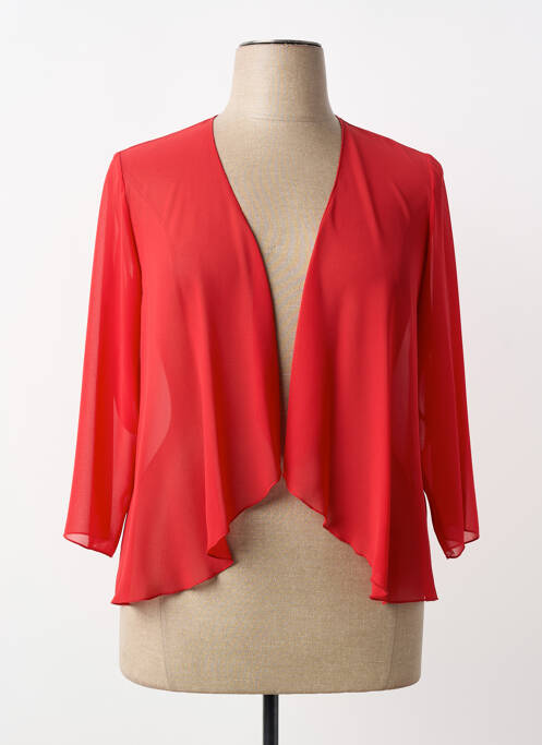Veste casual coupe cintrée rouge GUY DUBOUIS femme