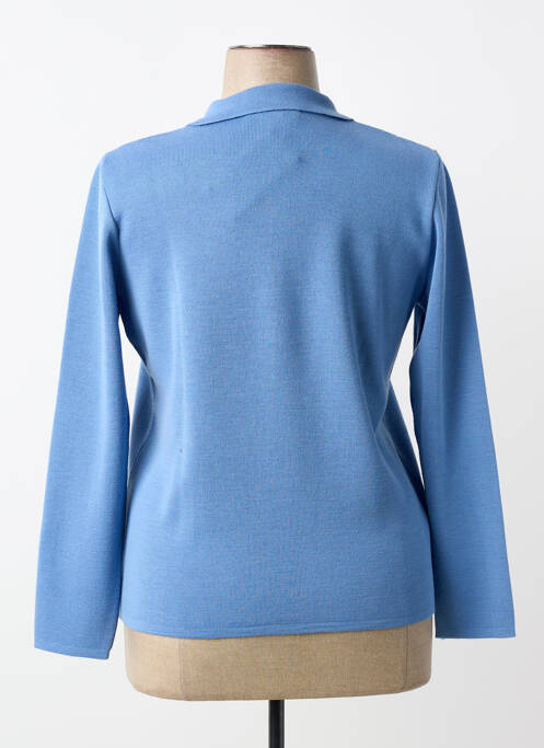 Pull coupe cintrée manches longues bleu TELMAIL femme