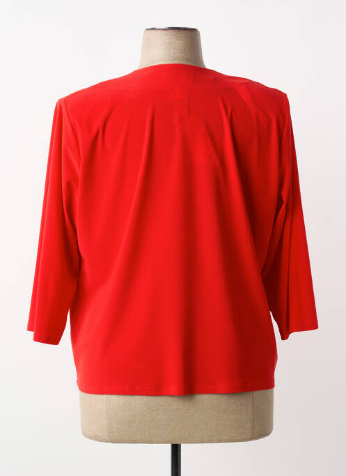 Veste casual coupe cintrée rouge GEVANA femme